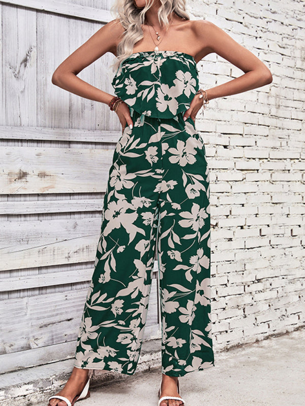 Women's floral printed jumpsuit