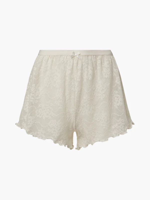 Women's suspender lace shorts casual two-piece set