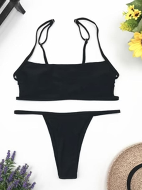 Women's backless thong swimsuit