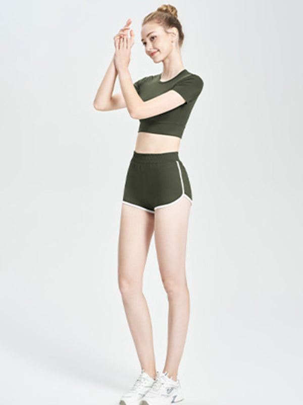 Short T-shirt sports casual shorts two-piece running fitness suit