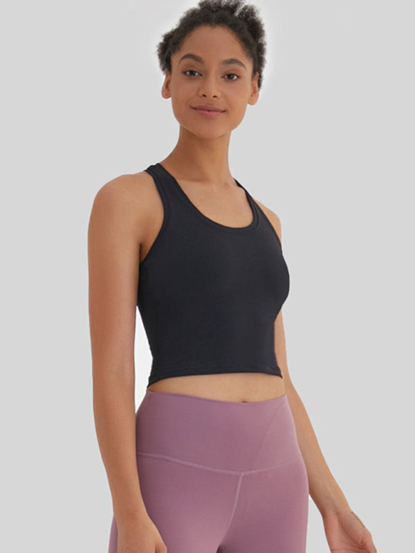 Tight-fitting, high-elastic and beautiful back sports, leisure and versatile yoga vest