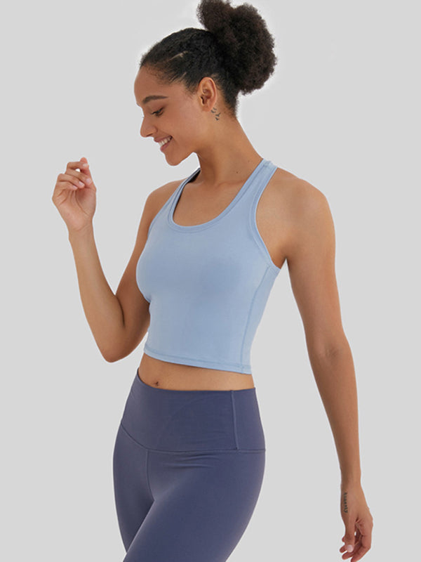 Tight-fitting, high-elastic and beautiful back sports, leisure and versatile yoga vest