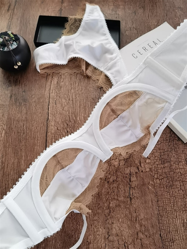 Lace underwear ultra-thin push-up bra set
