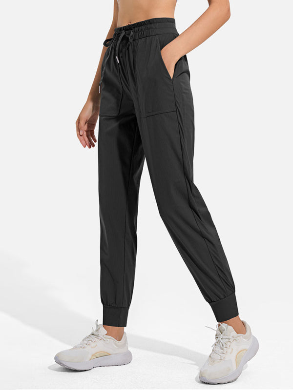 Women's quick-drying cool drawstring casual pants
