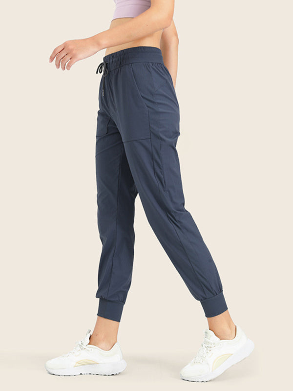Women's quick-drying cool drawstring casual pants