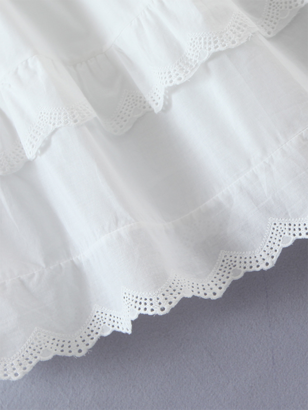 Women's multi-layer lace splicing cake short suspender dress