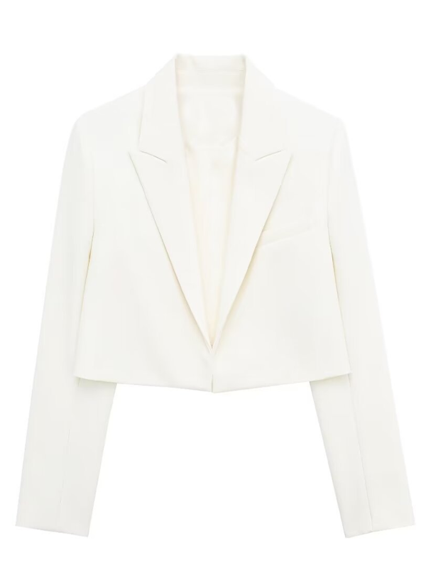 Elegant short long-sleeved suit jacket