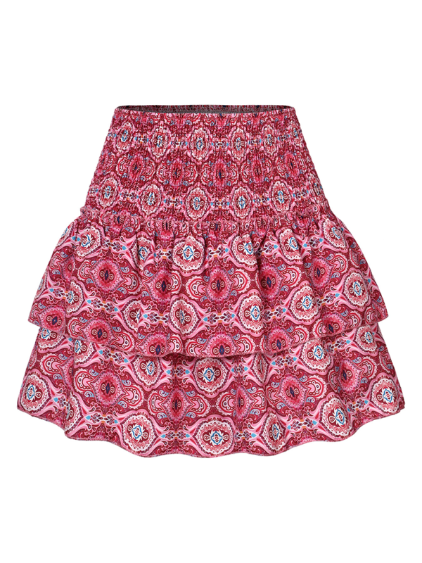 Women's floral short skirt
