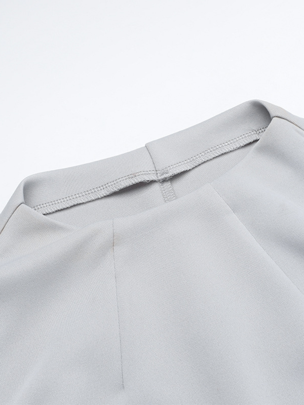 Casual Versatile Pocket Cover Top Skirt Set