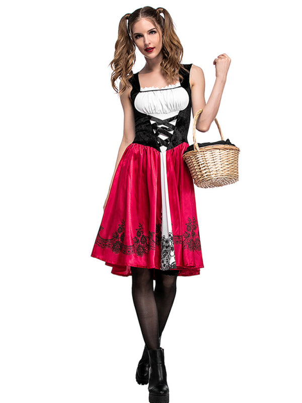 Halloween Little Red Riding Hood Adult Cosplay Party Costume
