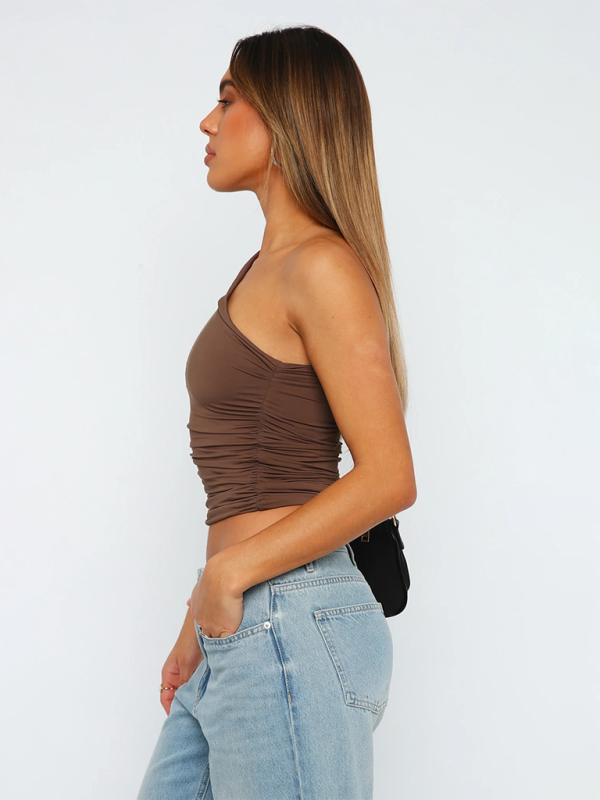 Ladies one shoulder top