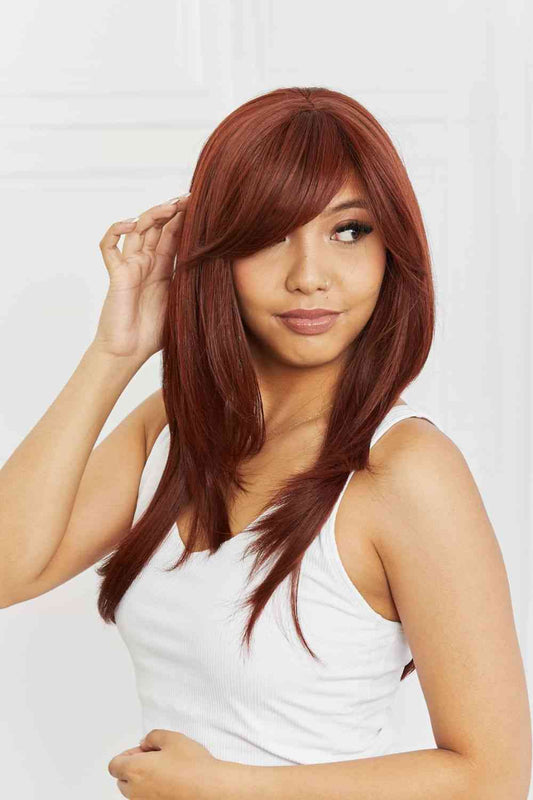 Mid-Length Wave Synthetic Wigs 20'' Print on any thing USA/STOD clothes