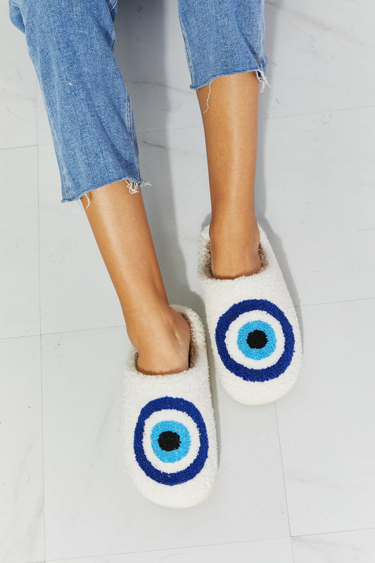 MMShoes Eye Plush Slipper Print on any thing USA/STOD clothes