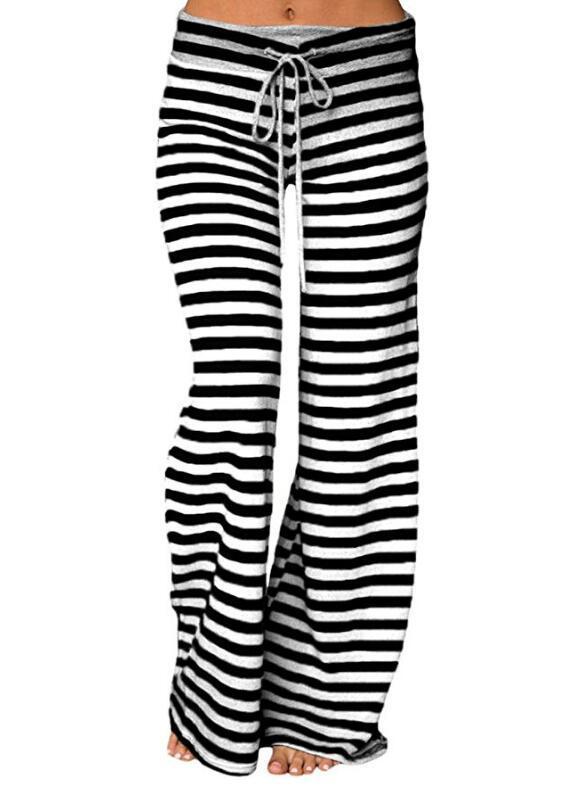 Versatile Comfortable Striped Trousers