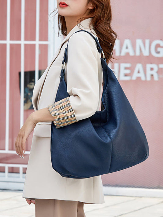 Portable Casual Tote Bag - Blue / F