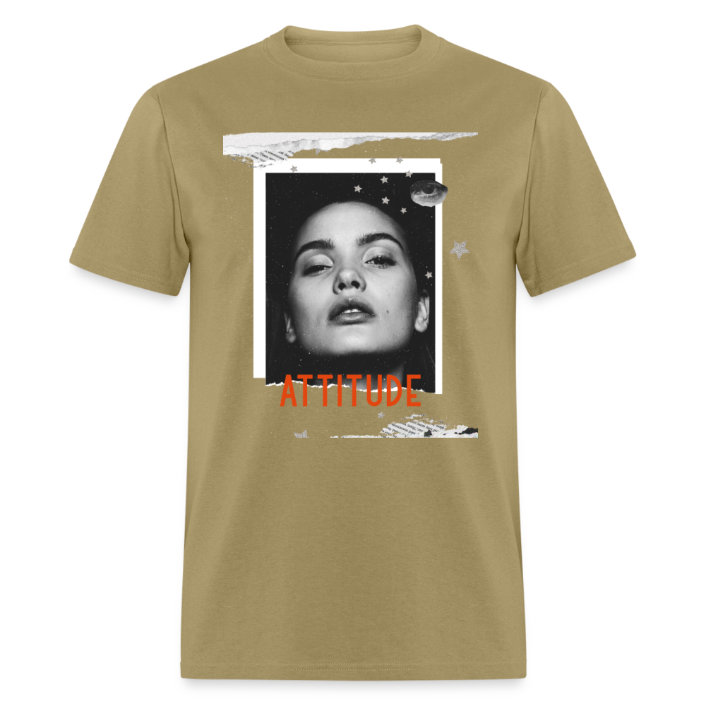 Unisex Classic T-Shirt ATTITUDE - khaki