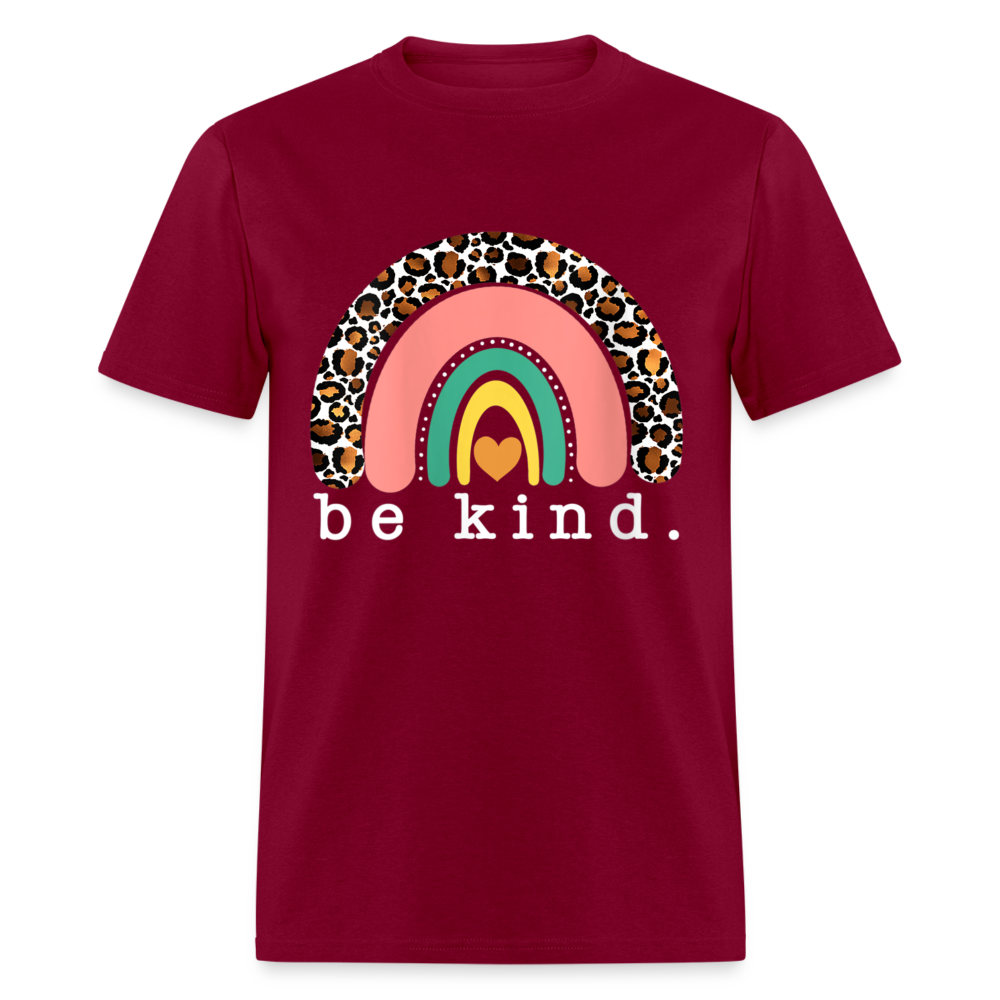 Unisex Classic T-Shirt BE KIND - burgundy