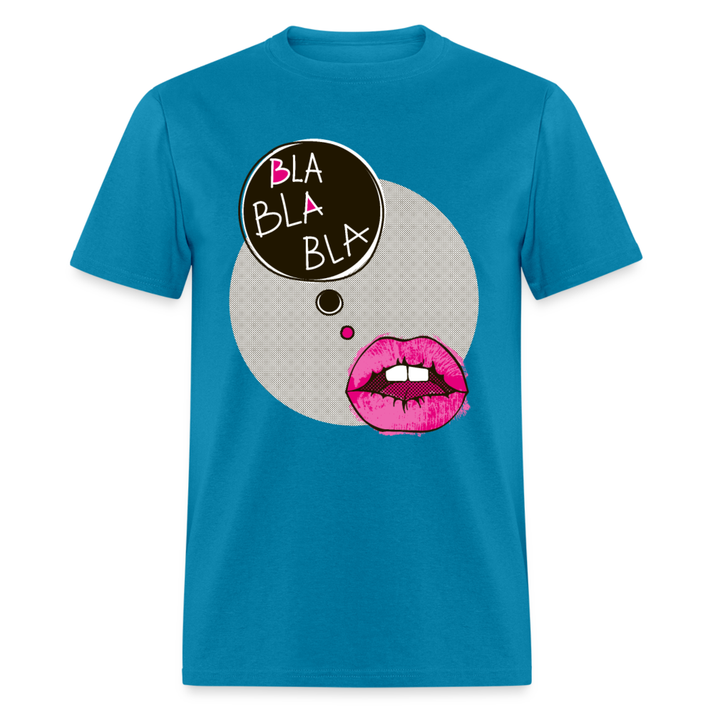 Unisex Classic T-Shirt BLA BLA BLA ART - turquoise