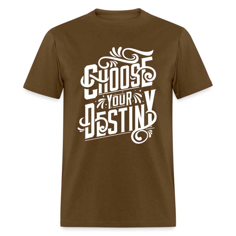 Unisex Classic T-Shirt CHOOSE YOUR DESTINY - brown