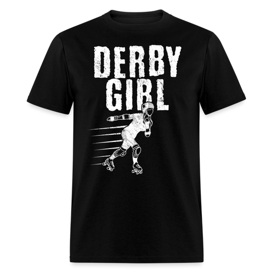 Unisex Classic T-Shirt DERBY GIRL - black