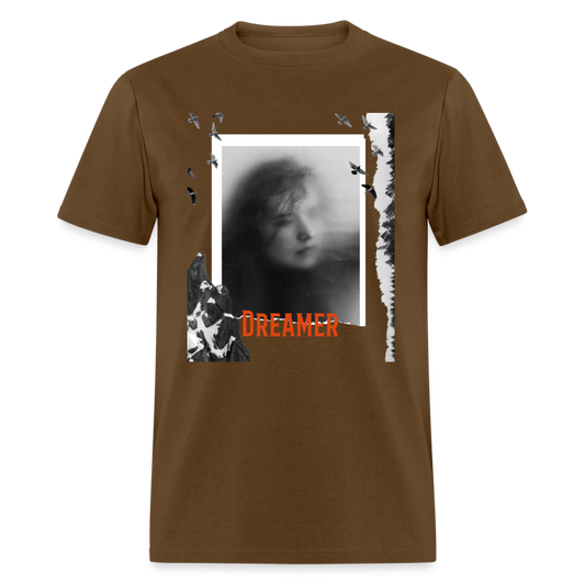 Unisex Classic T-Shirt DREAMER - brown