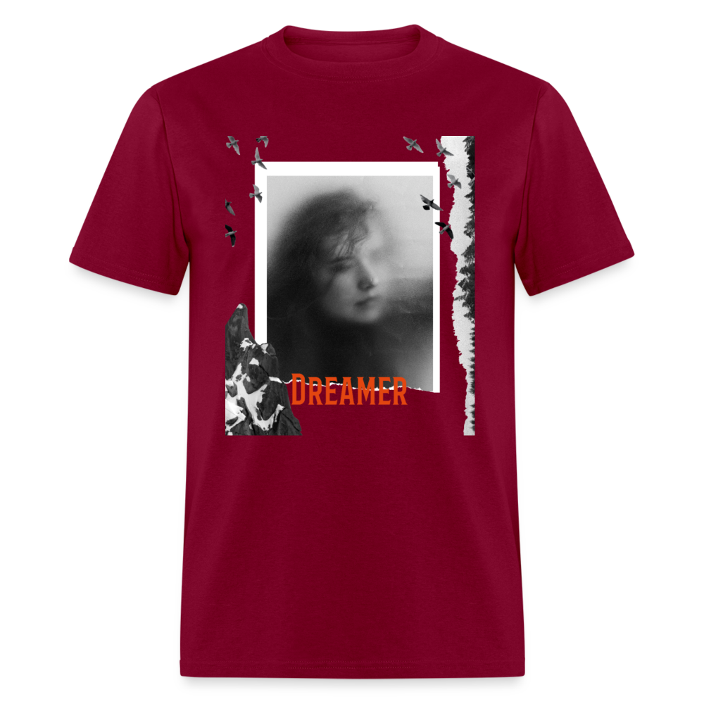 Unisex Classic T-Shirt DREAMER - burgundy