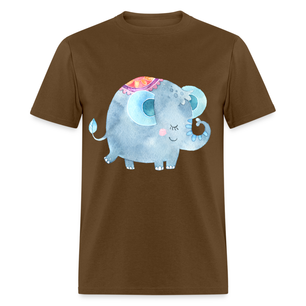 Unisex Classic T-Shirt ELEPHANT - brown