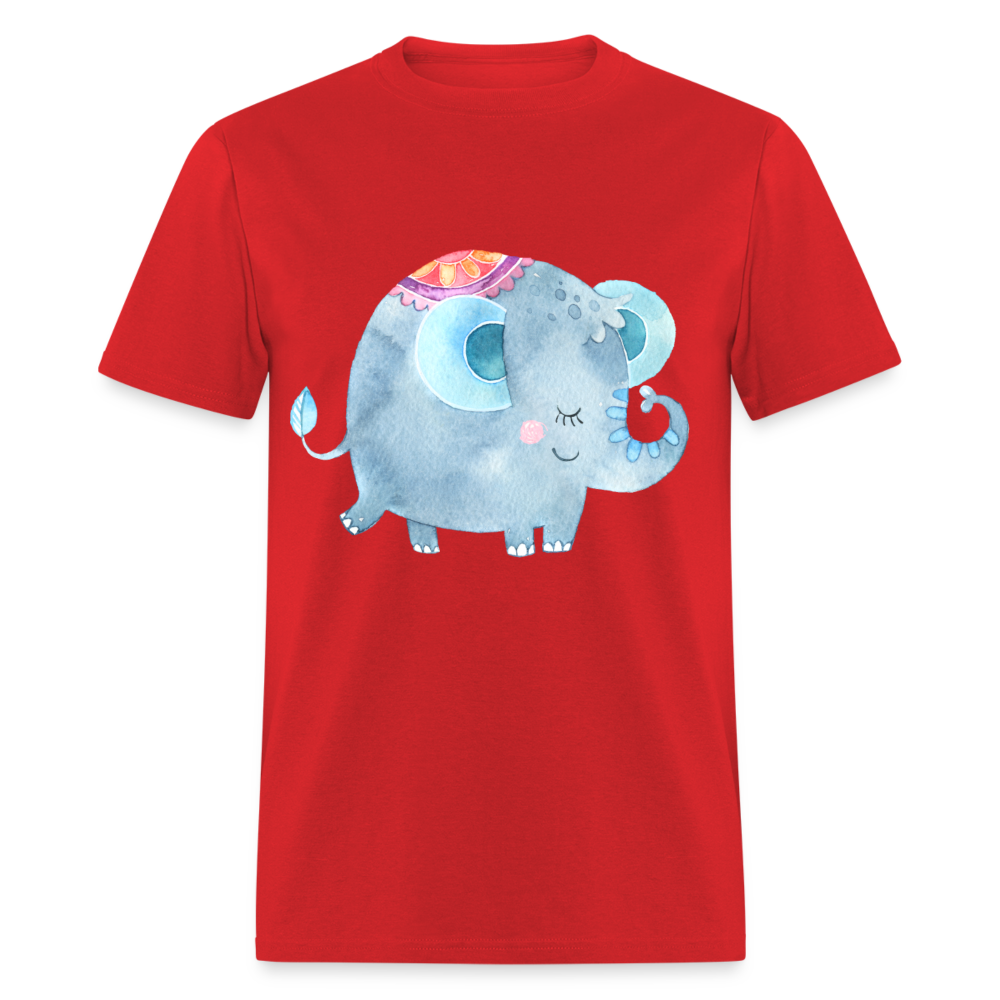 Unisex Classic T-Shirt ELEPHANT - red