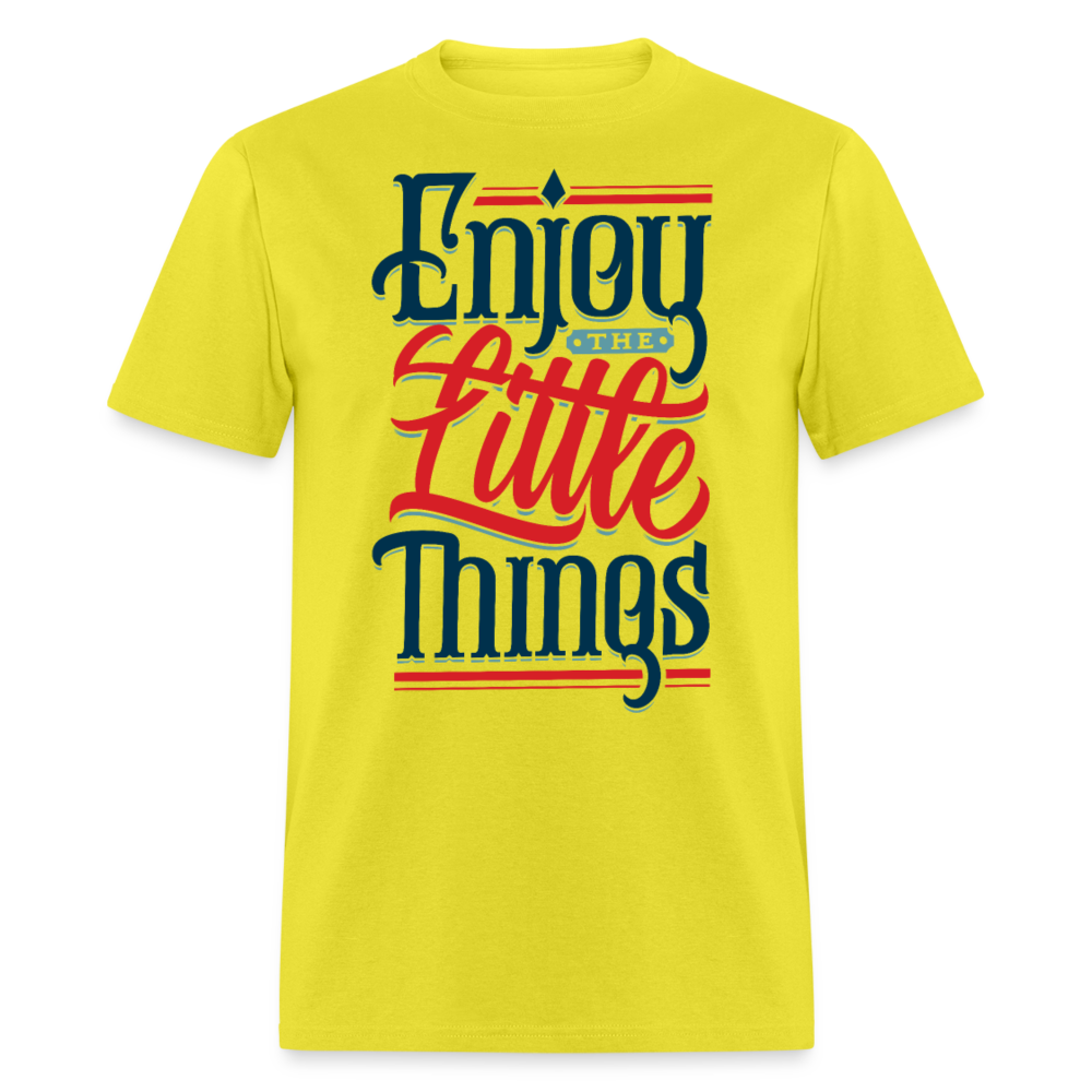 Unisex Classic T-Shirt ENJOY LITTLE THINGS - yellow