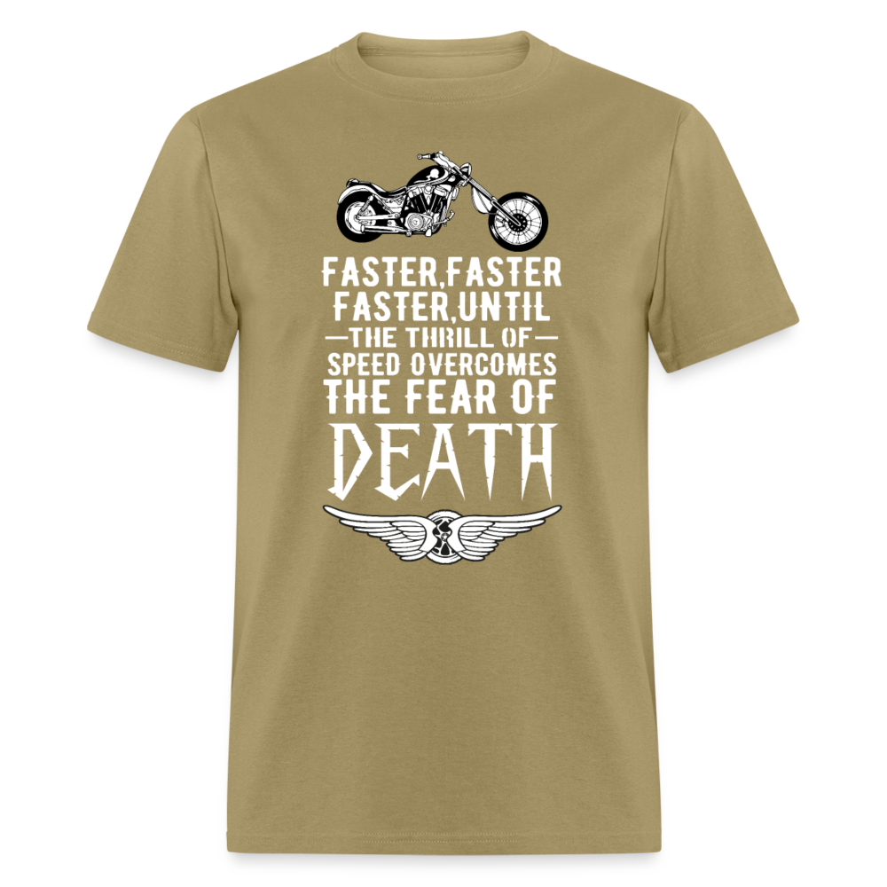 Unisex Classic T-Shirt FASTER, FASTER, FASTER..... - khaki