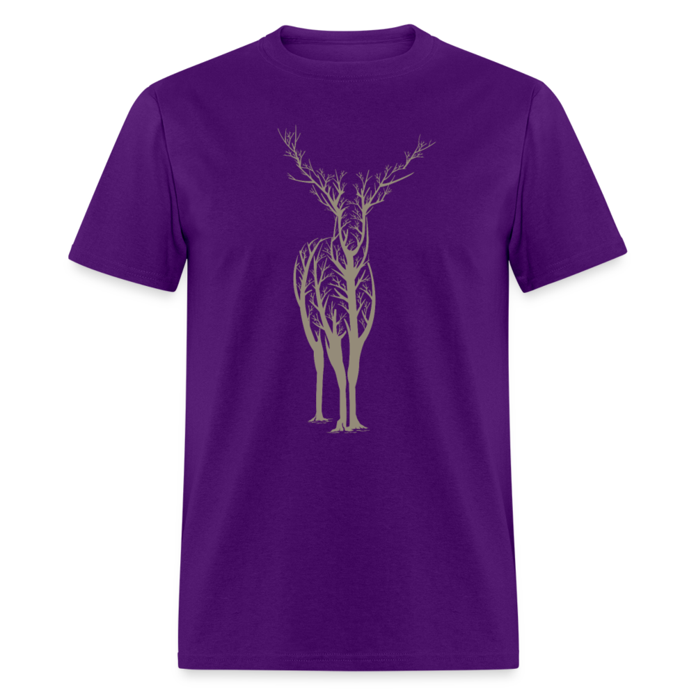 Unisex Classic T-Shirt FOREST DEER - purple