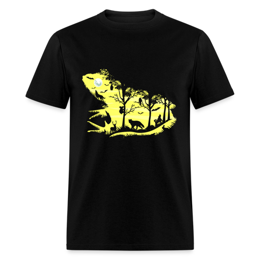 Unisex Classic T-Shirt FOREST FROG - black