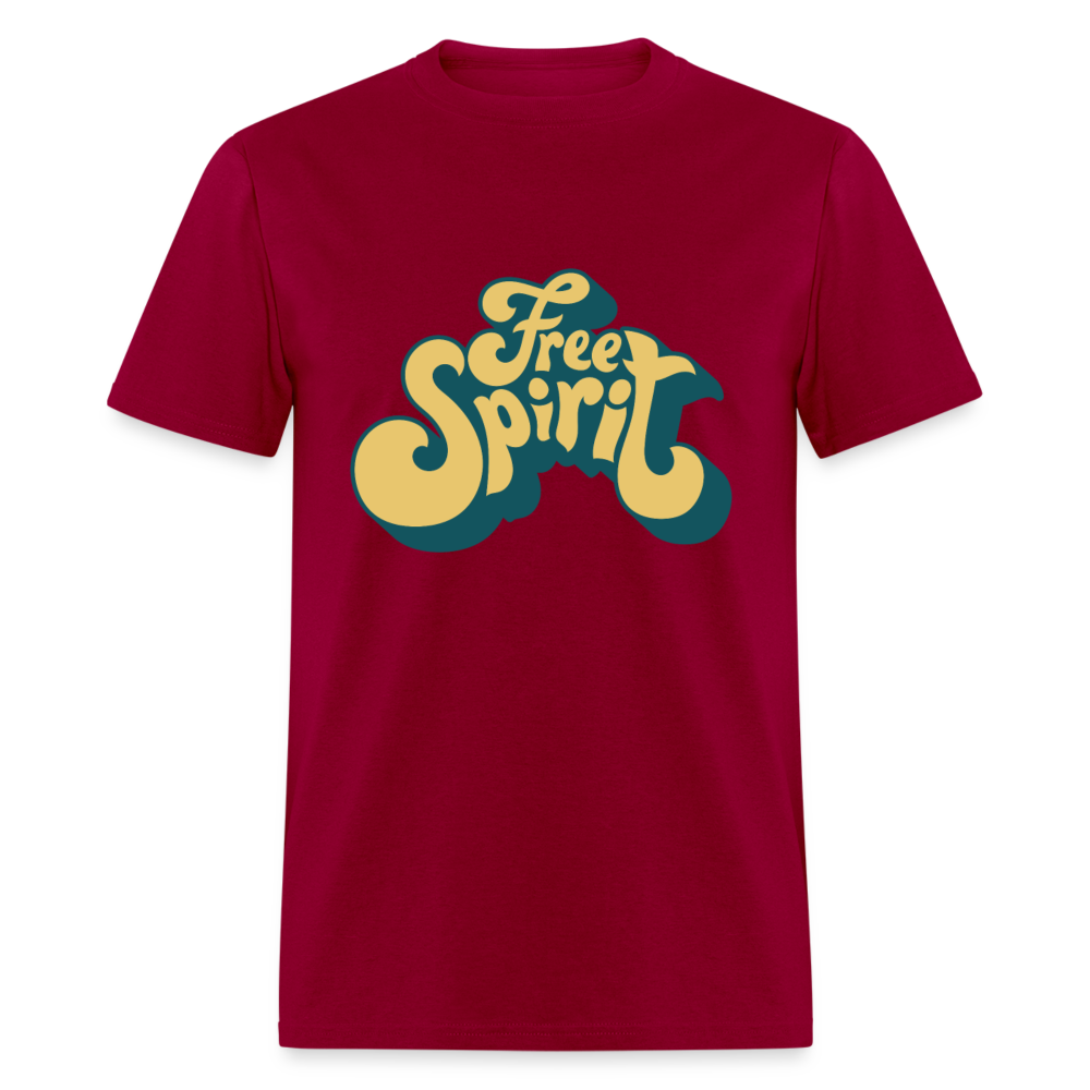 Unisex Classic T-Shirt FREE SPIRIT - dark red