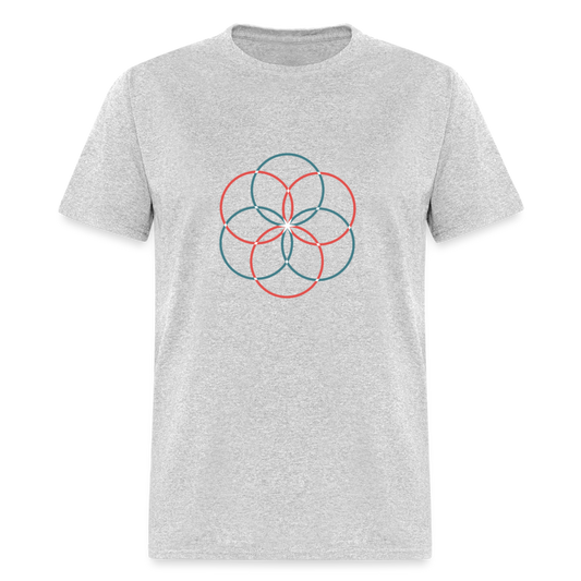 Unisex Classic T-Shirt GEOMETRIC CIRCLES - heather gray