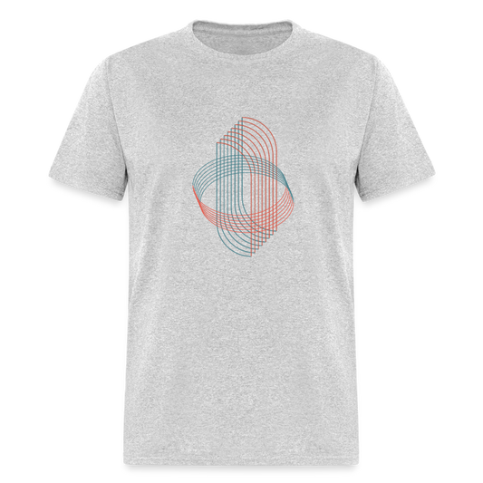 Unisex Classic T-Shirt GEOMETRIC - heather gray