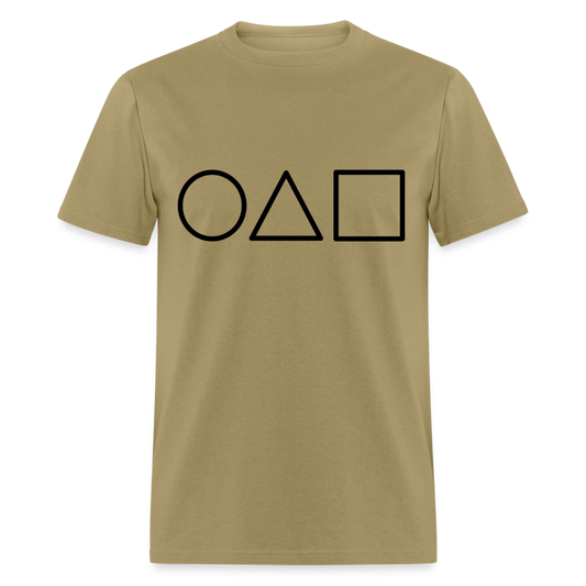 Unisex Classic T-Shirt GEOMETRIC - khaki