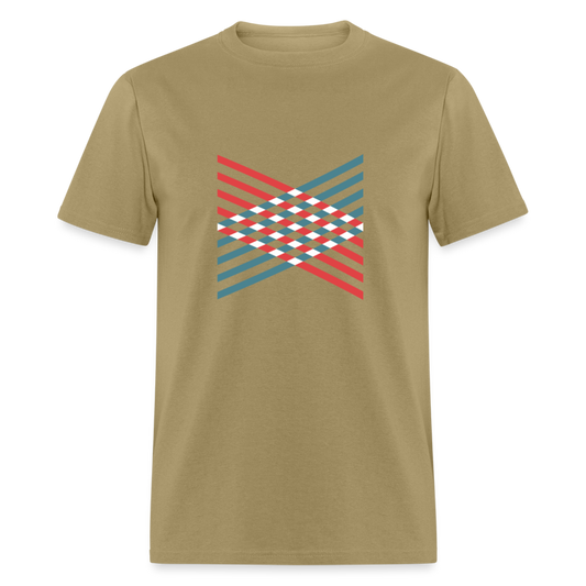 Unisex Classic T-Shirt GEOMETRIC - khaki