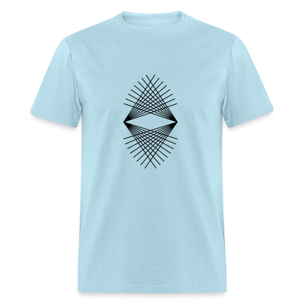 Unisex Classic T-Shirt GEOMETRIC - powder blue