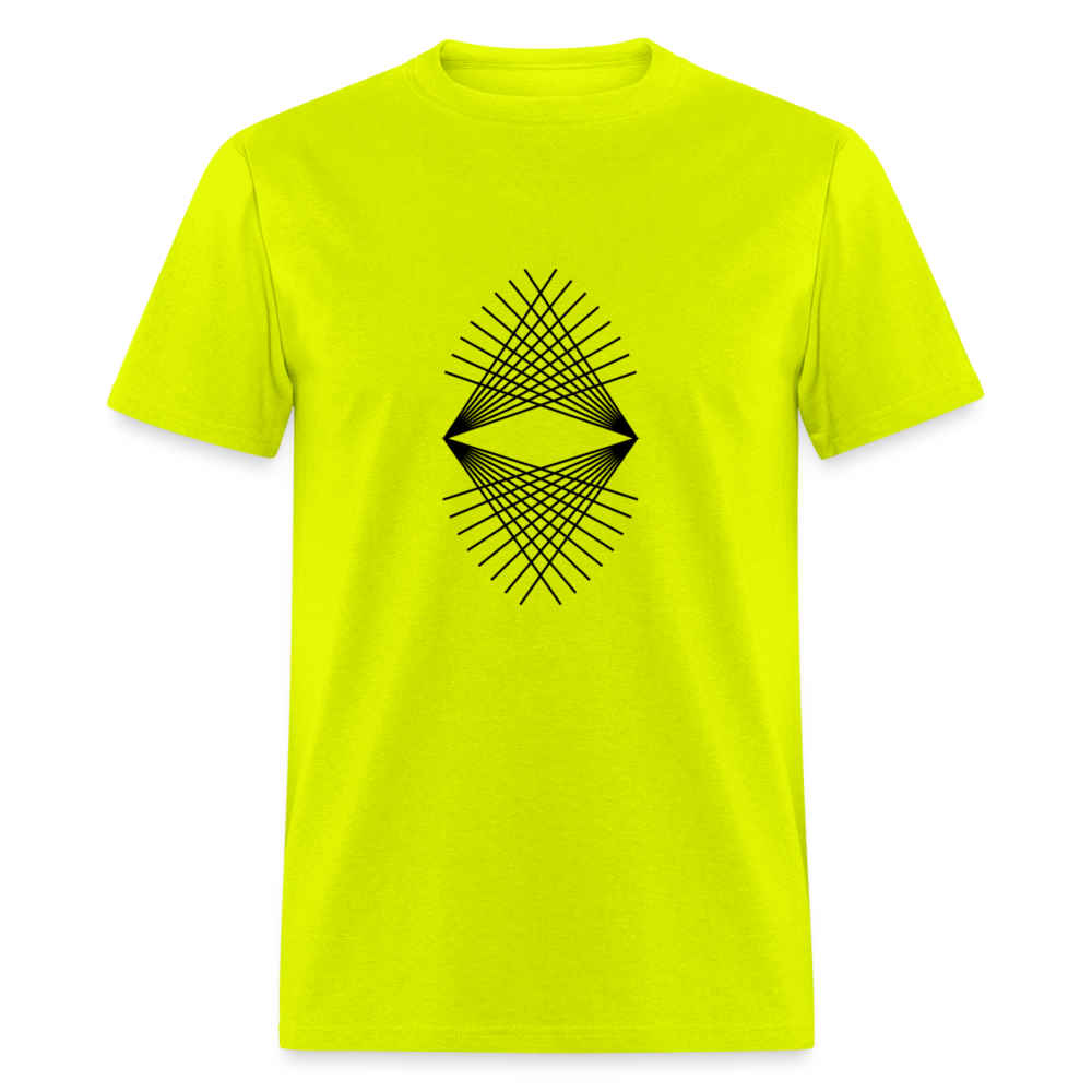 Unisex Classic T-Shirt GEOMETRIC - safety green