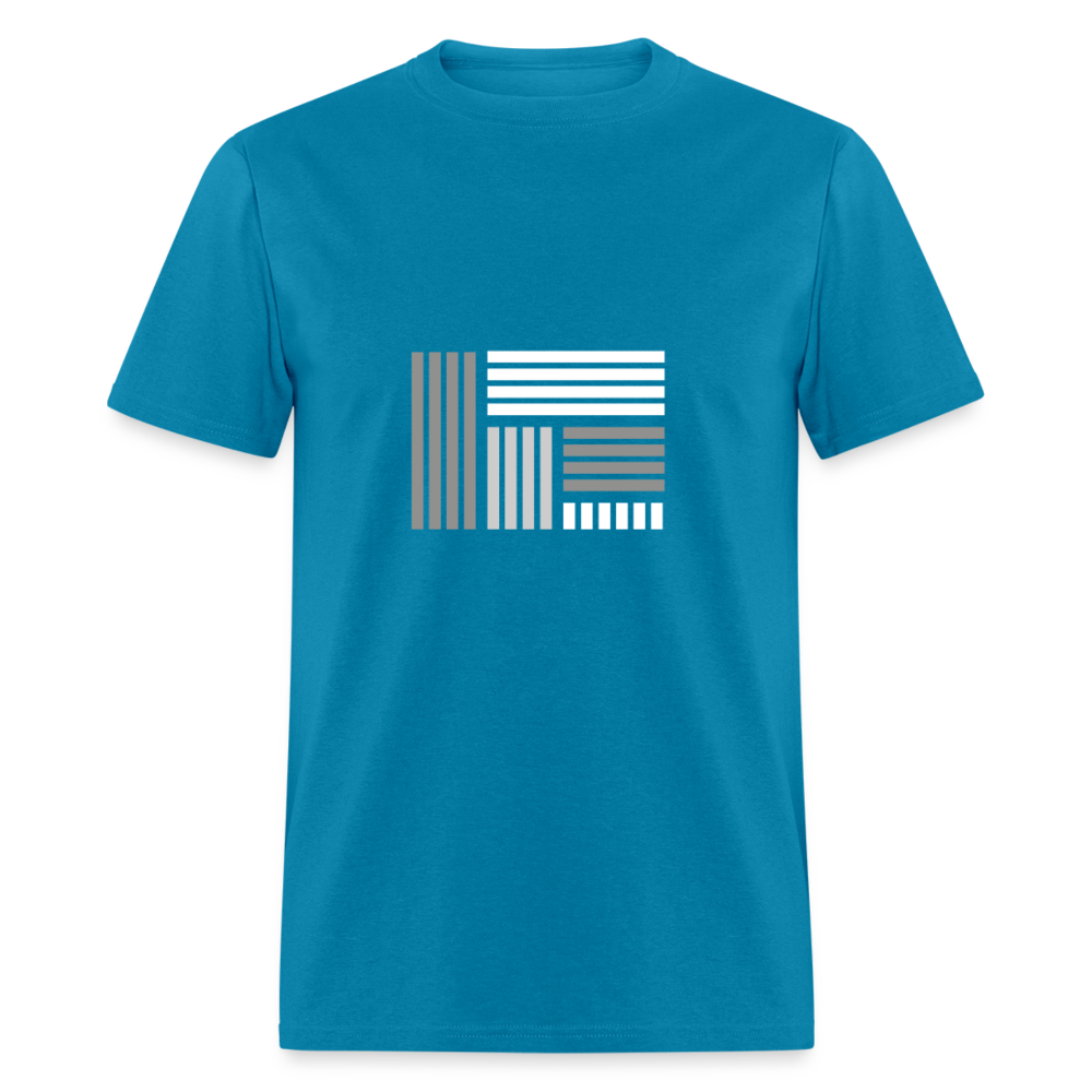 Unisex Classic T-Shirt GEOMETRIC - turquoise