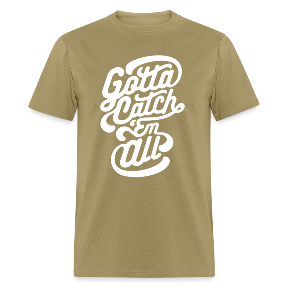 Unisex Classic T-Shirt GOTTA CATCH EM ALL - khaki