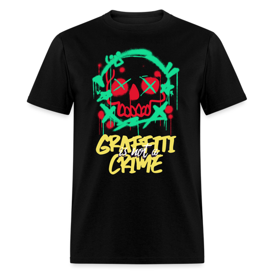 Unisex Classic T-Shirt GRAFFITI IS NOT A CRIME - black