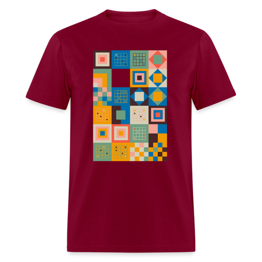 Unisex Classic T-Shirt GRAPHIC PATTERN - burgundy