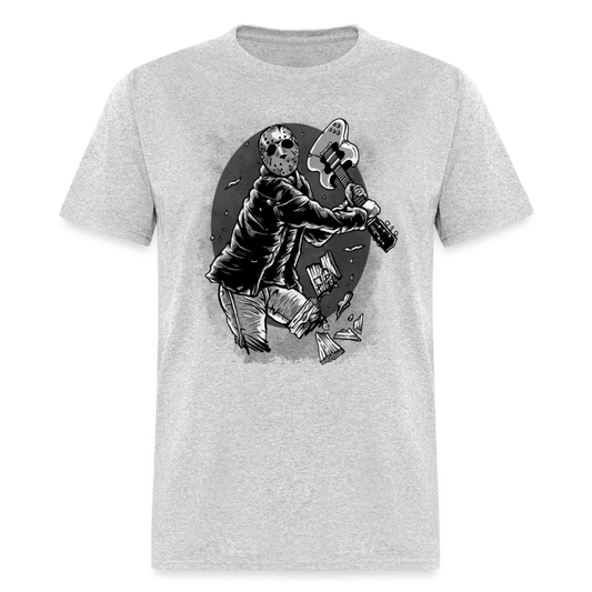 Unisex Classic T-Shirt HARDCORE GUITAR PLAYER - heather gray