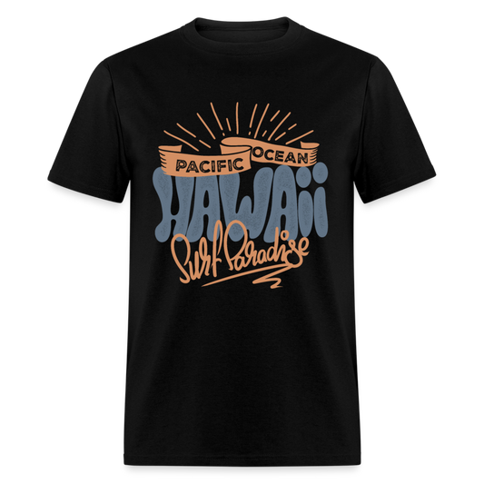 Unisex Classic T-Shirt HAWAII SURF PARADISE - black