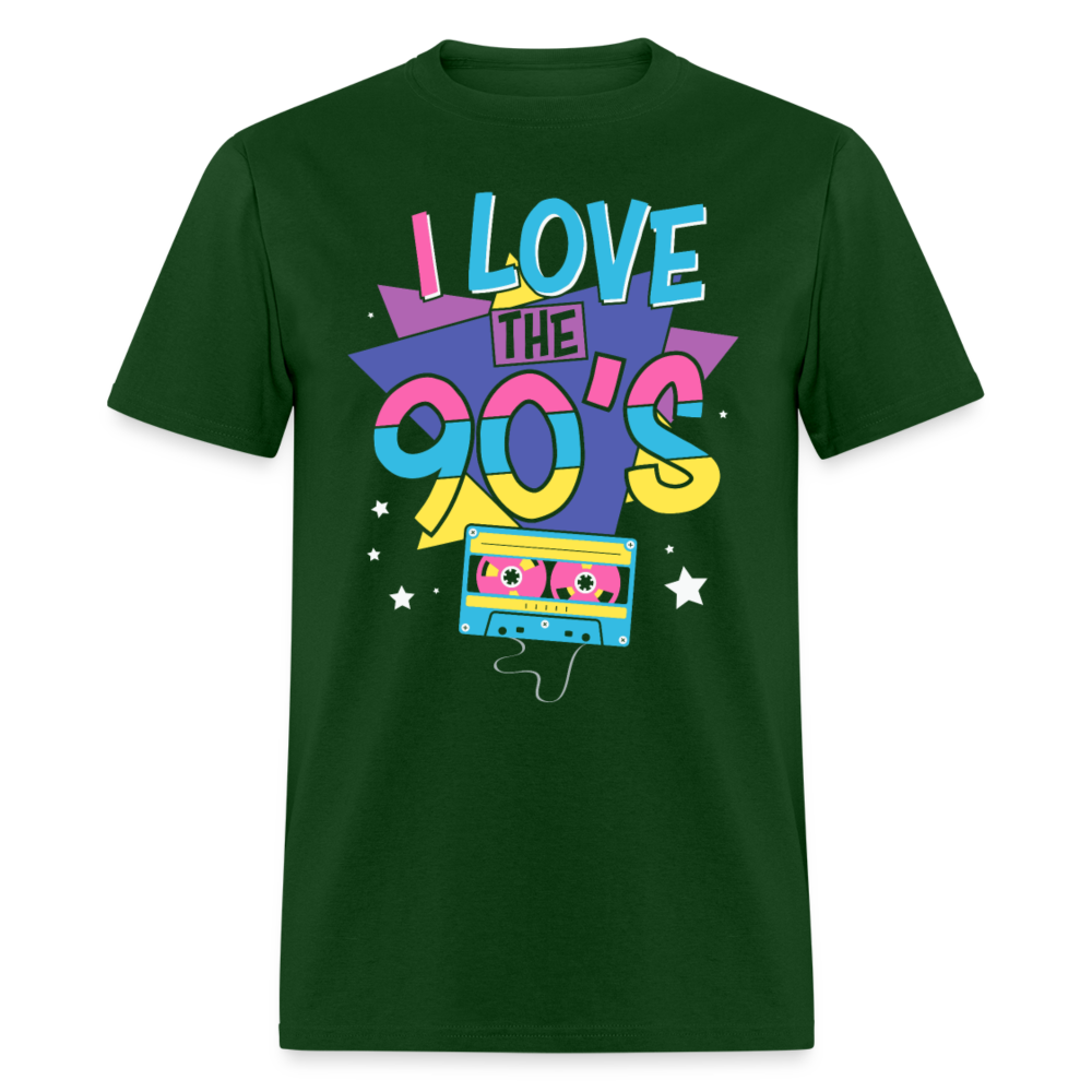 Unisex Classic T-Shirt I LOVE THE 90'S - forest green