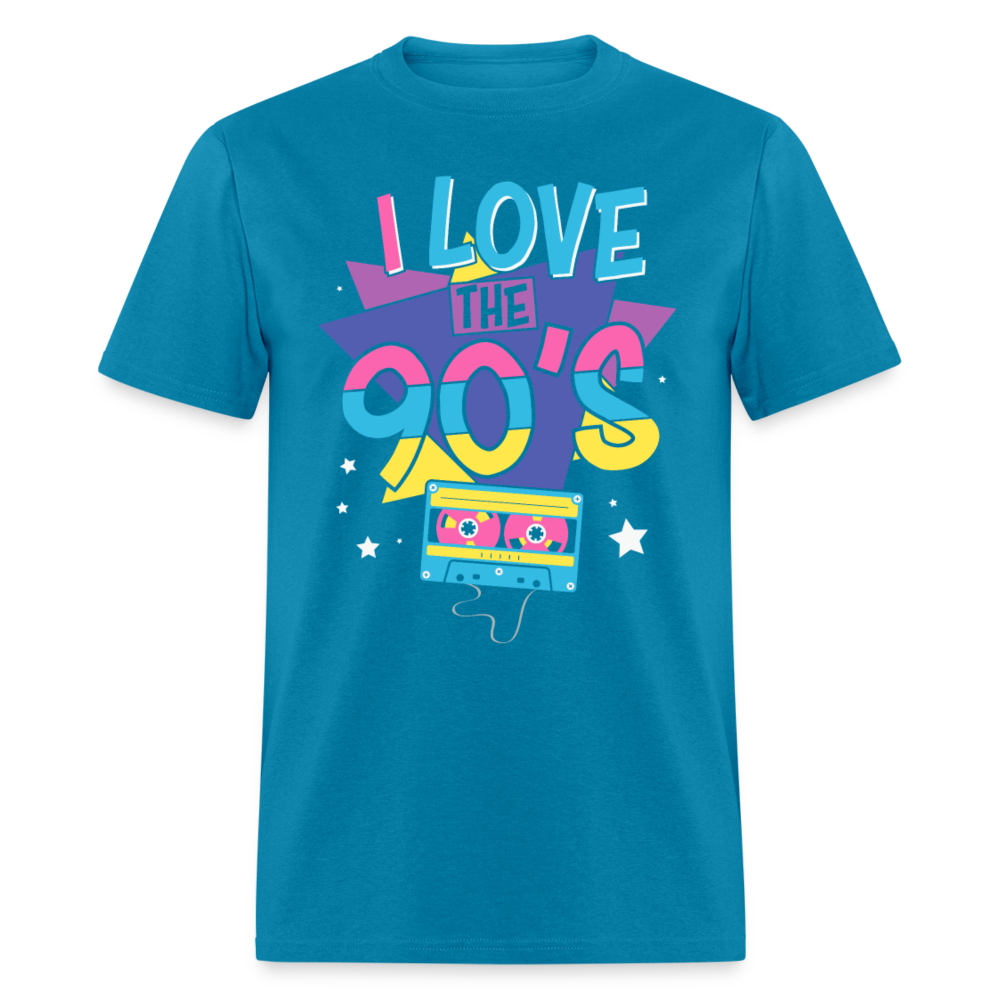 Unisex Classic T-Shirt I LOVE THE 90'S - turquoise