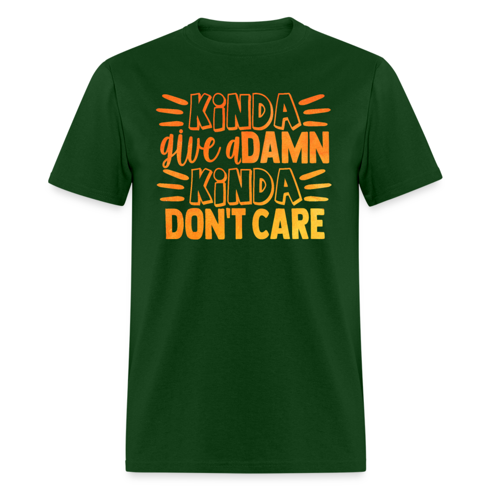 Unisex Classic T-Shirt KINDA GIVE A DAMN.... - forest green