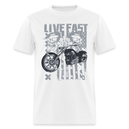 Unisex Classic T-Shirt LIVE FAST - white