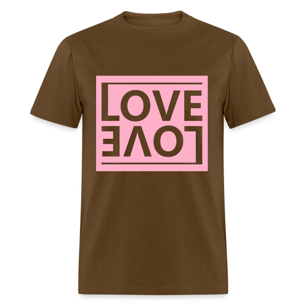 Unisex Classic T-Shirt LOVE - brown